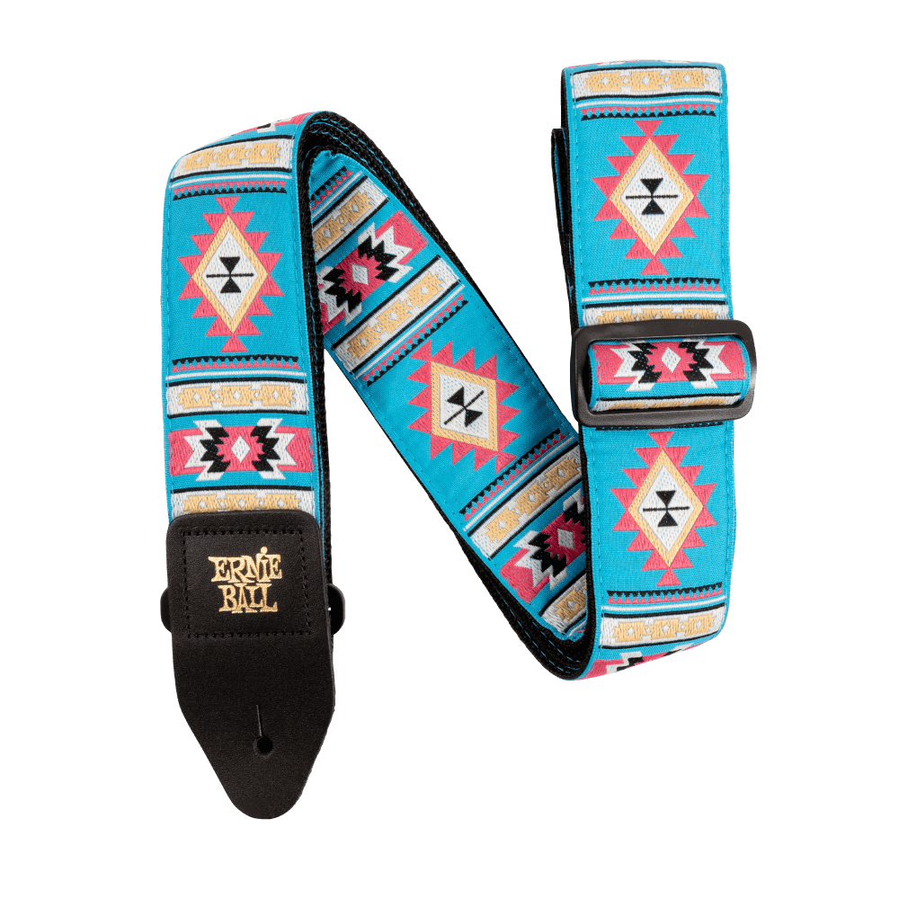 Classic Jacquard Guitar Strap/Bass Strap - Sedona Blue