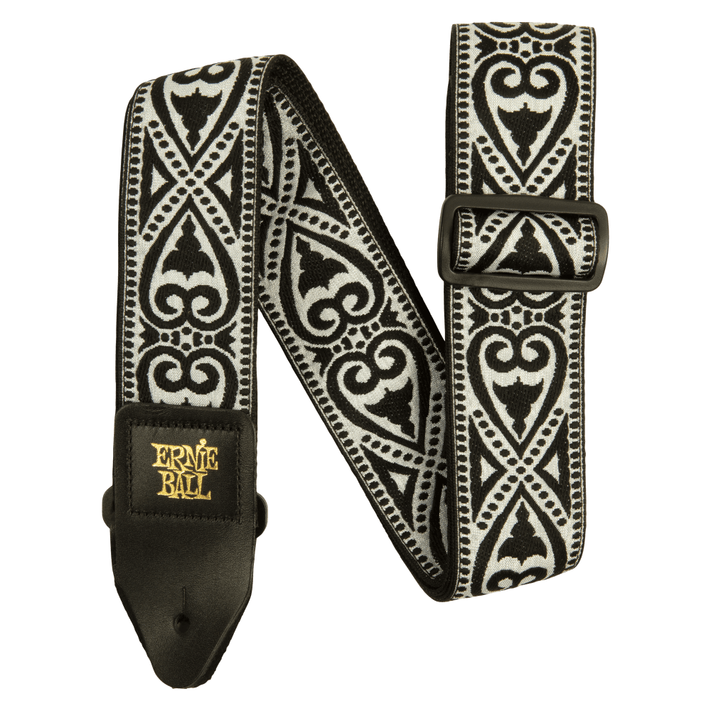 Ernie Ball Classic Jacquard Strap Black Heart