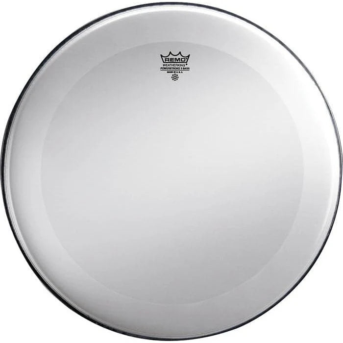 Remo POWERSTROKE® 3, SMOOTH WHITE™ 24" DynamO Installed (No Stripe)