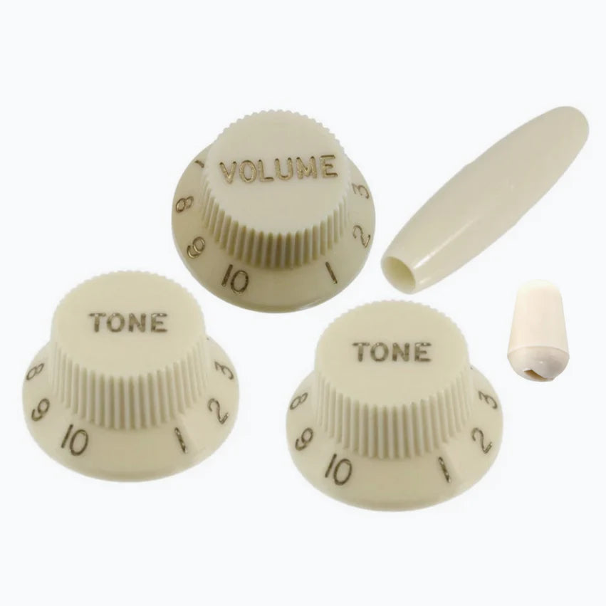 Allparts Complete Parchment Knob Set for Stratocaster - PK-0178-050