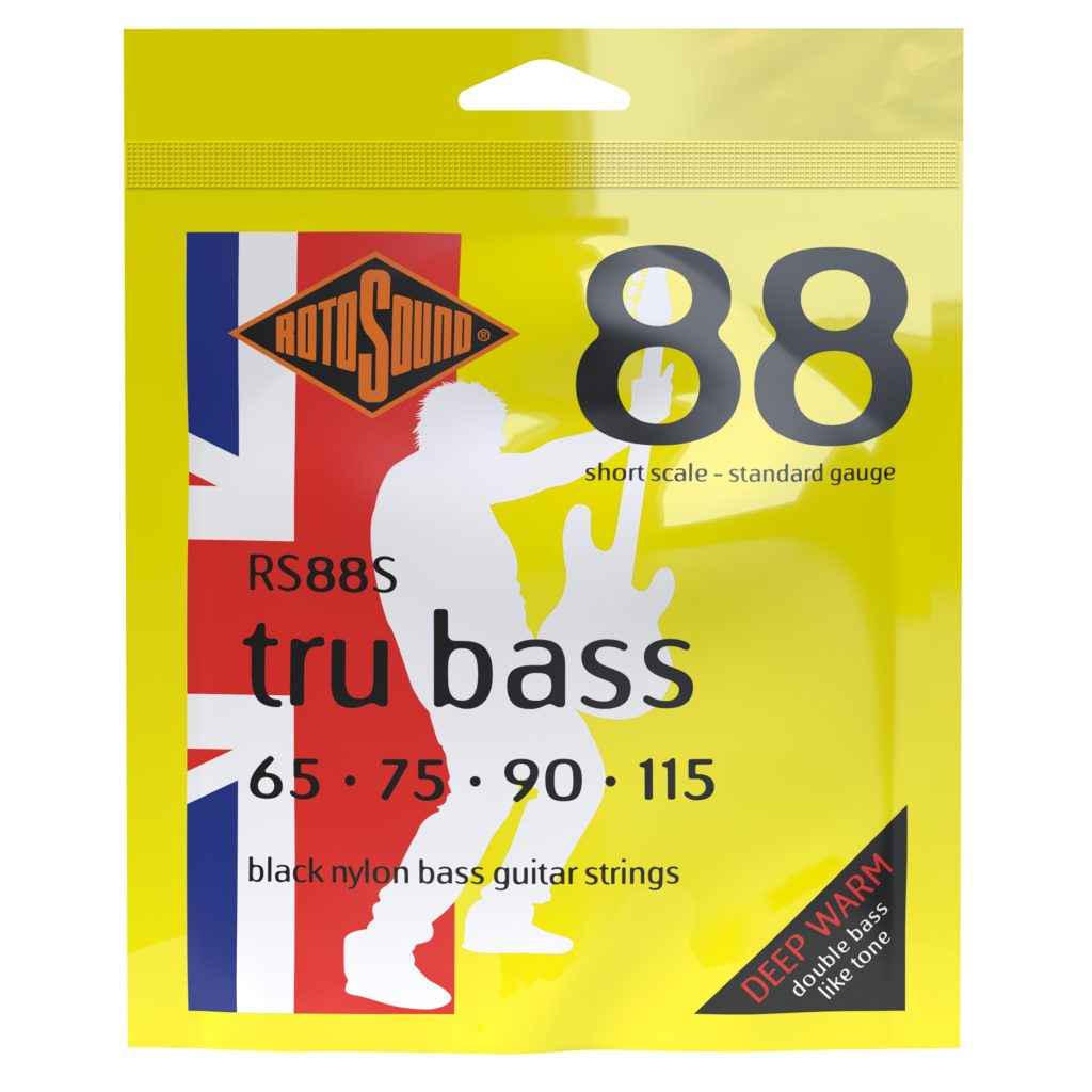 Rotosound RS88S Black Nylon Flatwound Bass Guitar Strings 65-115