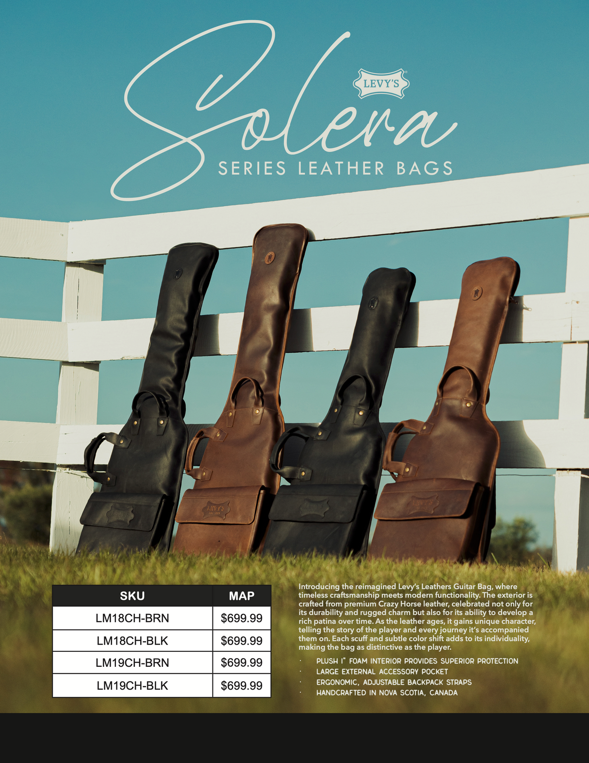 Levy Solera Series Leather Bags