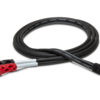 Hosa STP-201RR Insert Cable, Right-angle 1/4 in TRS to Dual Right-angle 1/4 in TS, 1 m