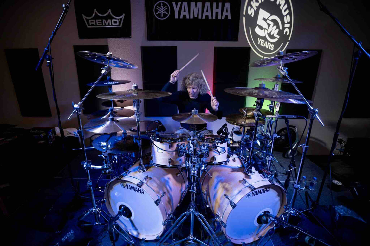 New* Yamaha Tour Custom 6 Piece Shell Pack - Butterscotch Satin (Two 22" Kicks, 10", 12", 14" 16" toms, Snare not included) *PLAYED BY TOMMY ALDRIDGE*
