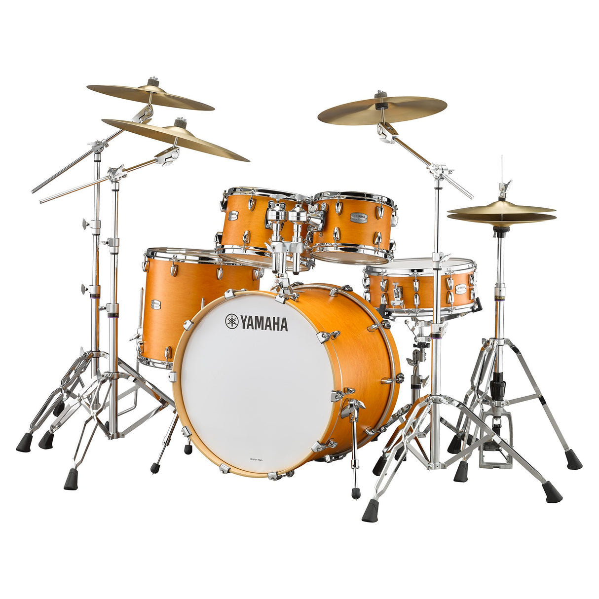 Yamaha Tour Custom 4 Piece Shell Pack - Butterscotch Satin (22 Inch Bass, 16" Floor) TMP2F4BTS