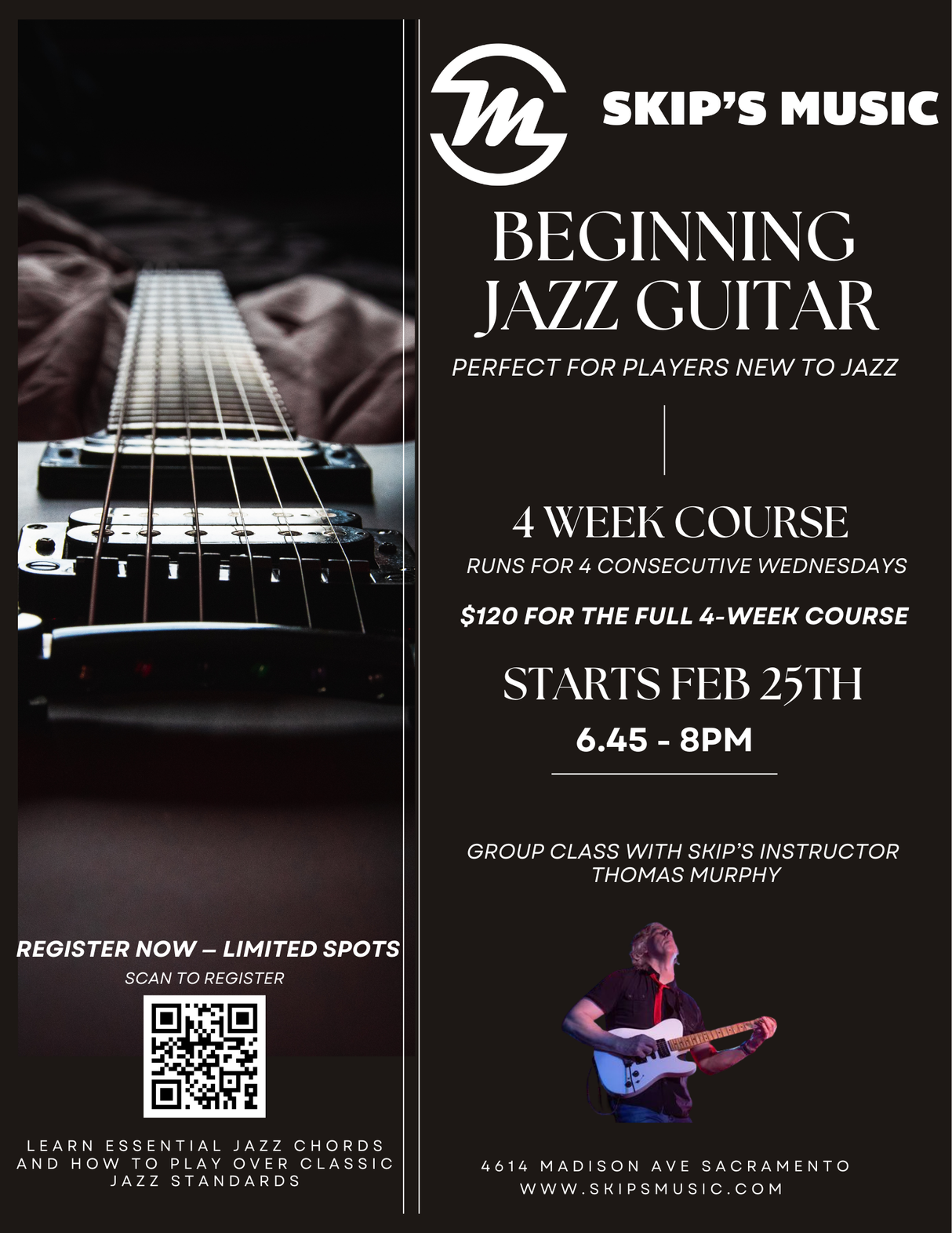 Beginning Jazz Guitar Group Class