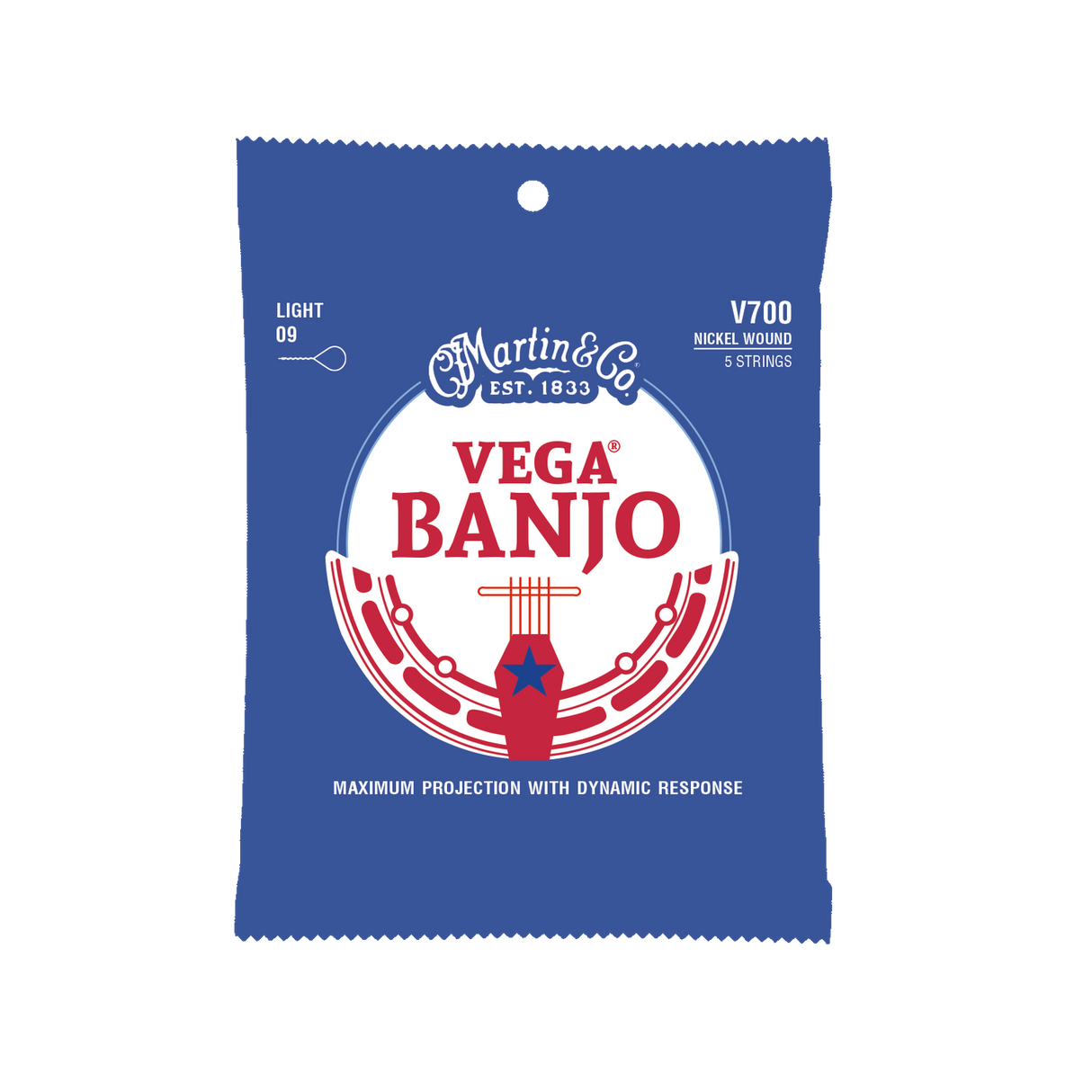 Martin V700 Vega Banjo Strings - Light