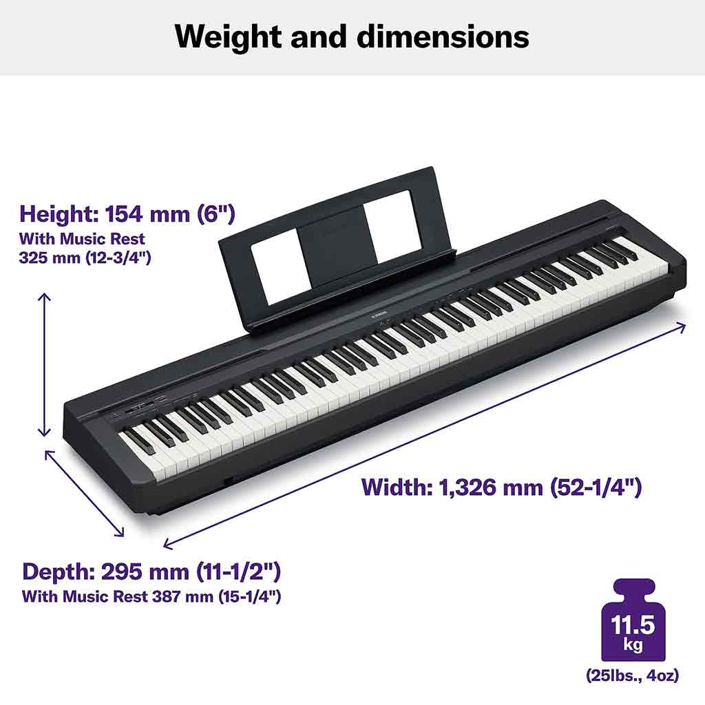 Yamaha P45B 88-Key Digital Piano