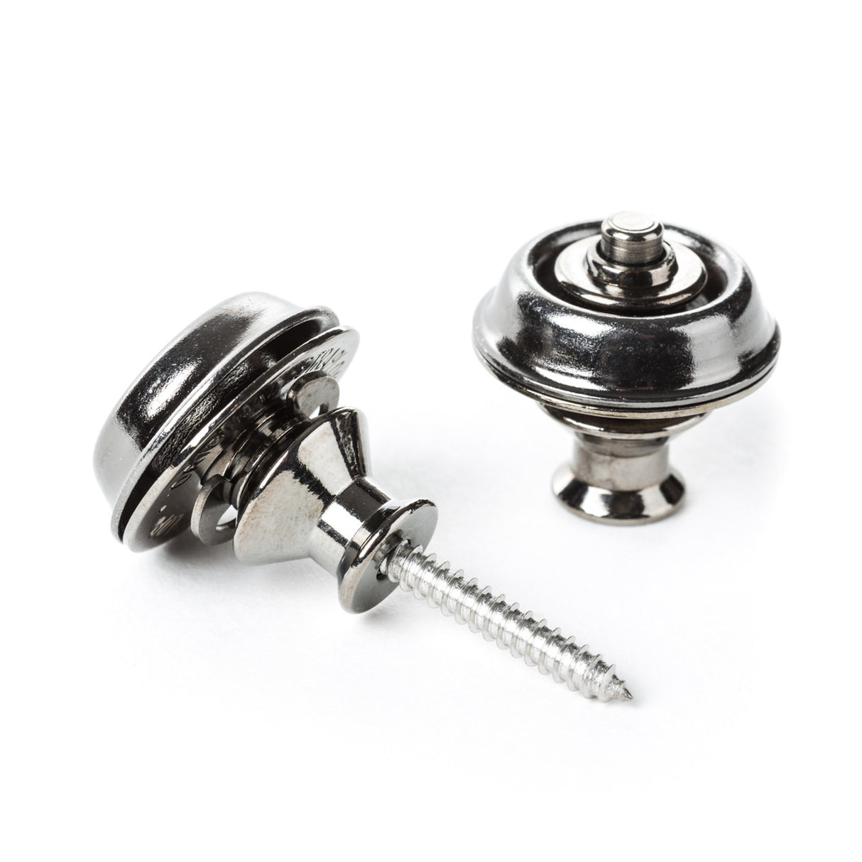 Dunlop Straplok Strap Retainers Dual Design - Black Nickel