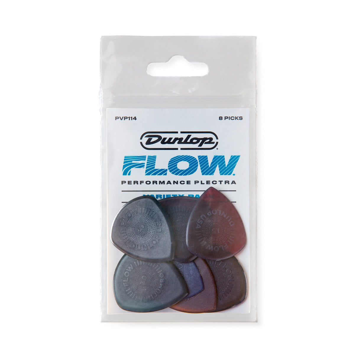 Dunlop Flow Pick Variety - 8 Pack
