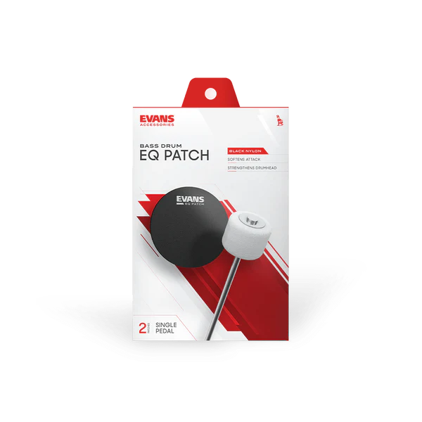 Evans EQ Patch Black Nylon (Two Single Patches)