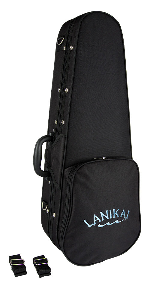 Lanikai Quilted Maple Black Stain Baritone A/E Ukulele