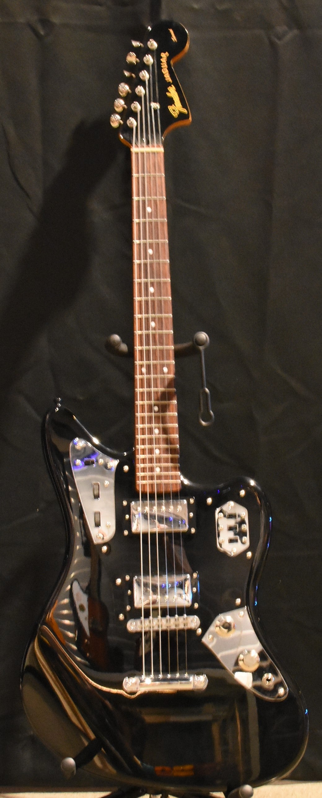 Used Fender 94-95 HH Jaguar - Black with Rosewood Neck
