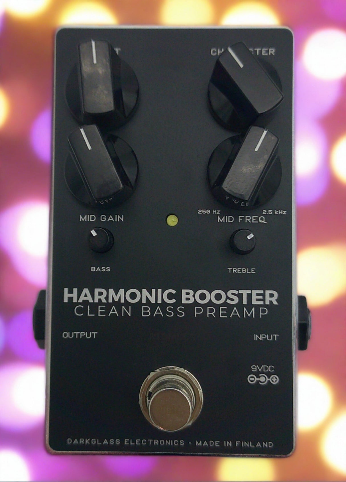 Used Dark Glass Harmonic Booster Preamp Pedal