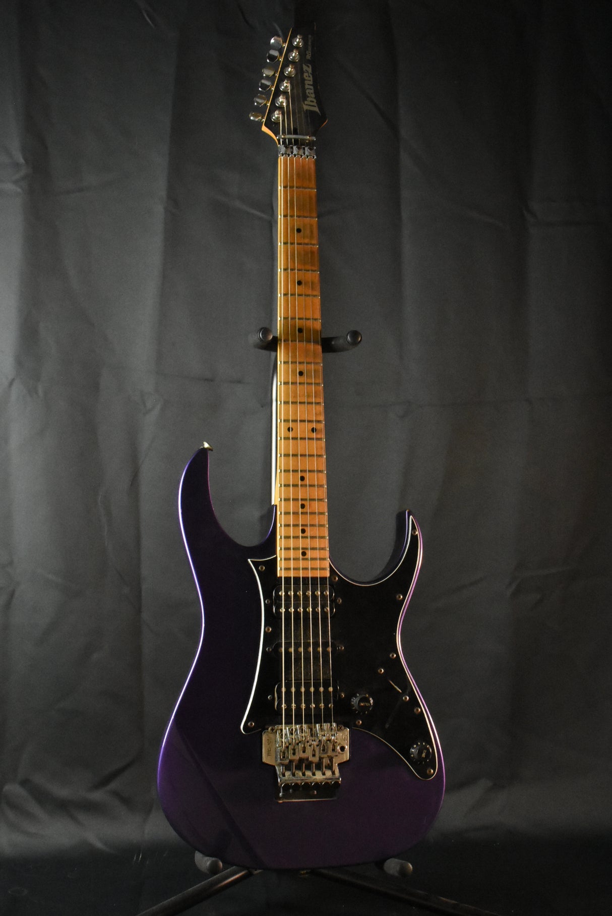 Used Ibanez RE350EX Electric Guitar - Metallic Purple (Aftermarket Bridge PickUp)