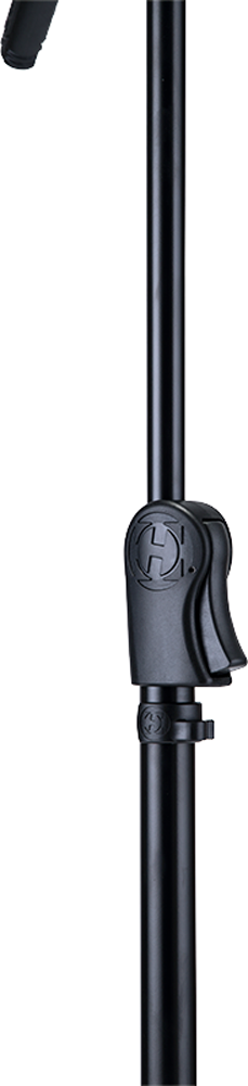 Hercules MS533B EZ Clutch Tripod Microphone Stand with Hideaway 2-in-1 Boom & EZ Microphone Clip