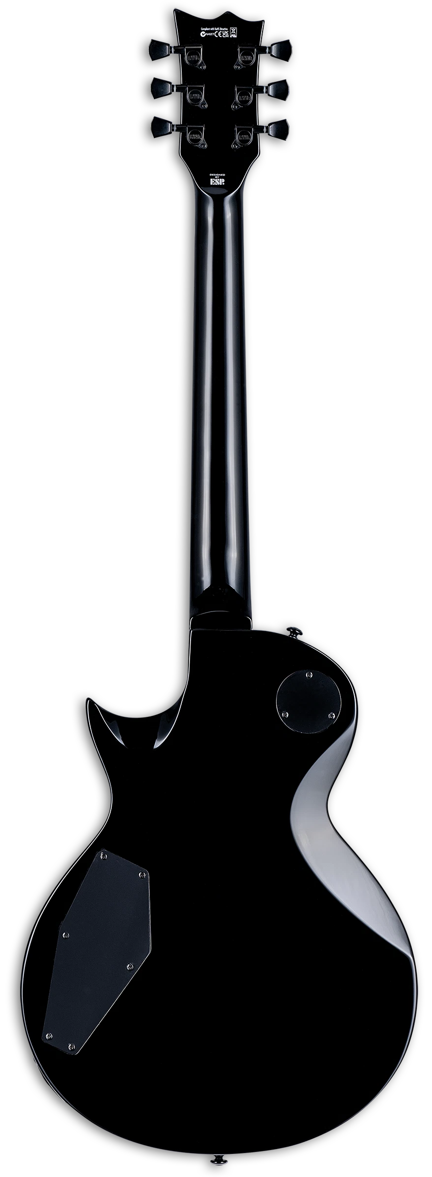LTD EC-256 Silver Sunburst Teardrop