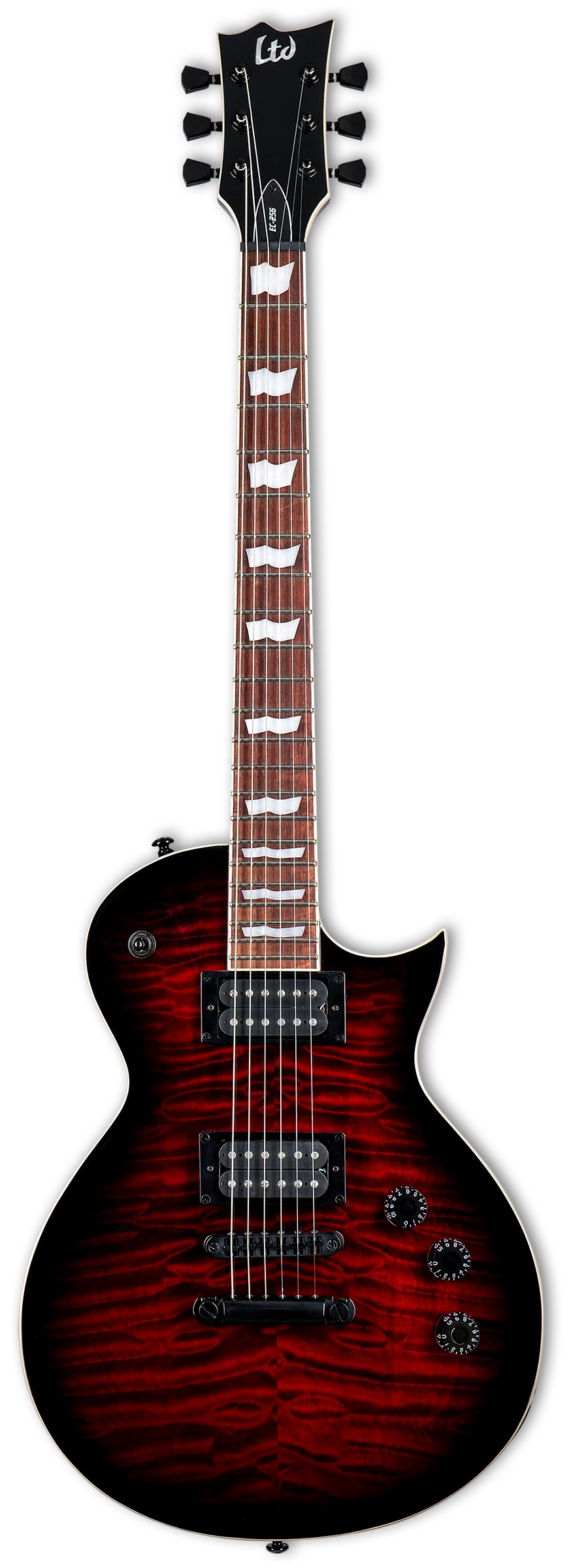LTD EC-256QM See Thru Black Cherry Sunburst