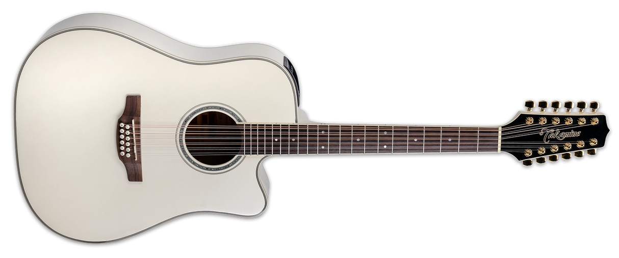 Takamine GD-37CE PW 12-string Acoustic-electric Guitar - Pearl White