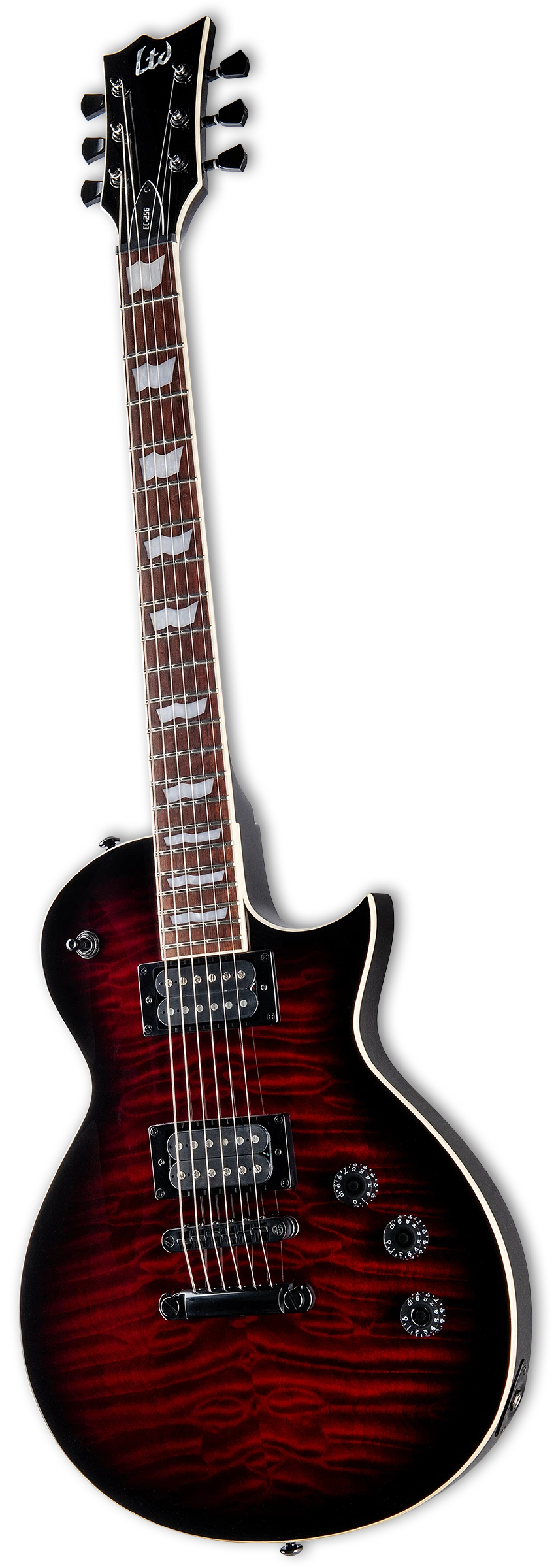 LTD EC-256QM See Thru Black Cherry Sunburst