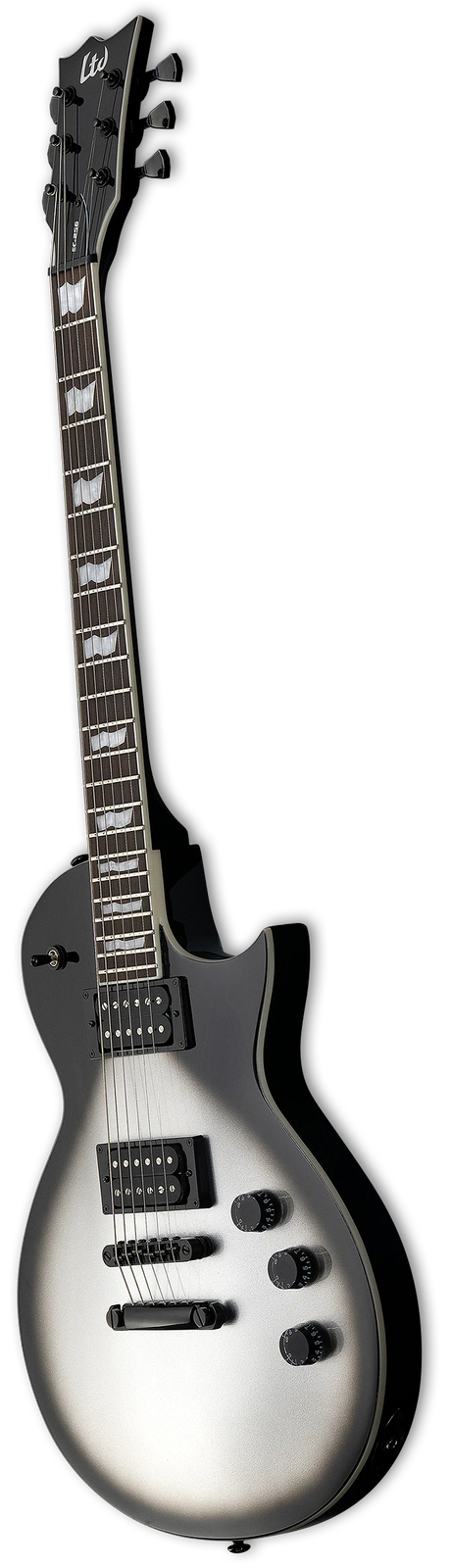 LTD EC-256 Silver Sunburst Teardrop