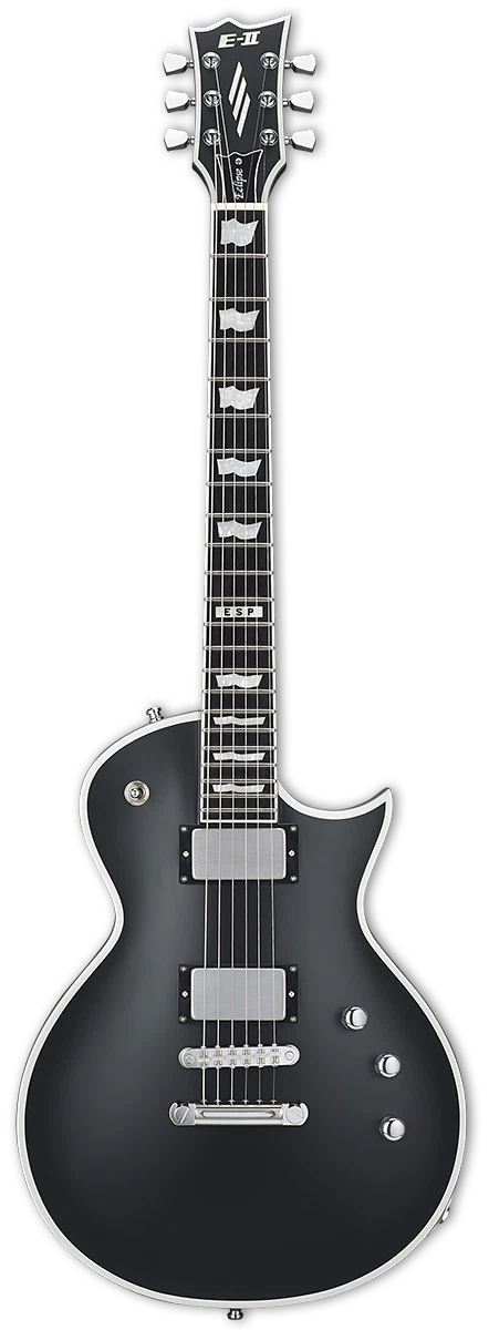 ESP E-II Eclipse BB Electric Guitar - Black Satin