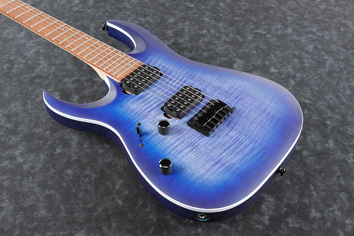 Ibanez RGA42FML Standard Electric Guitar, Left-handed - Blue Lagoon Burst Flat