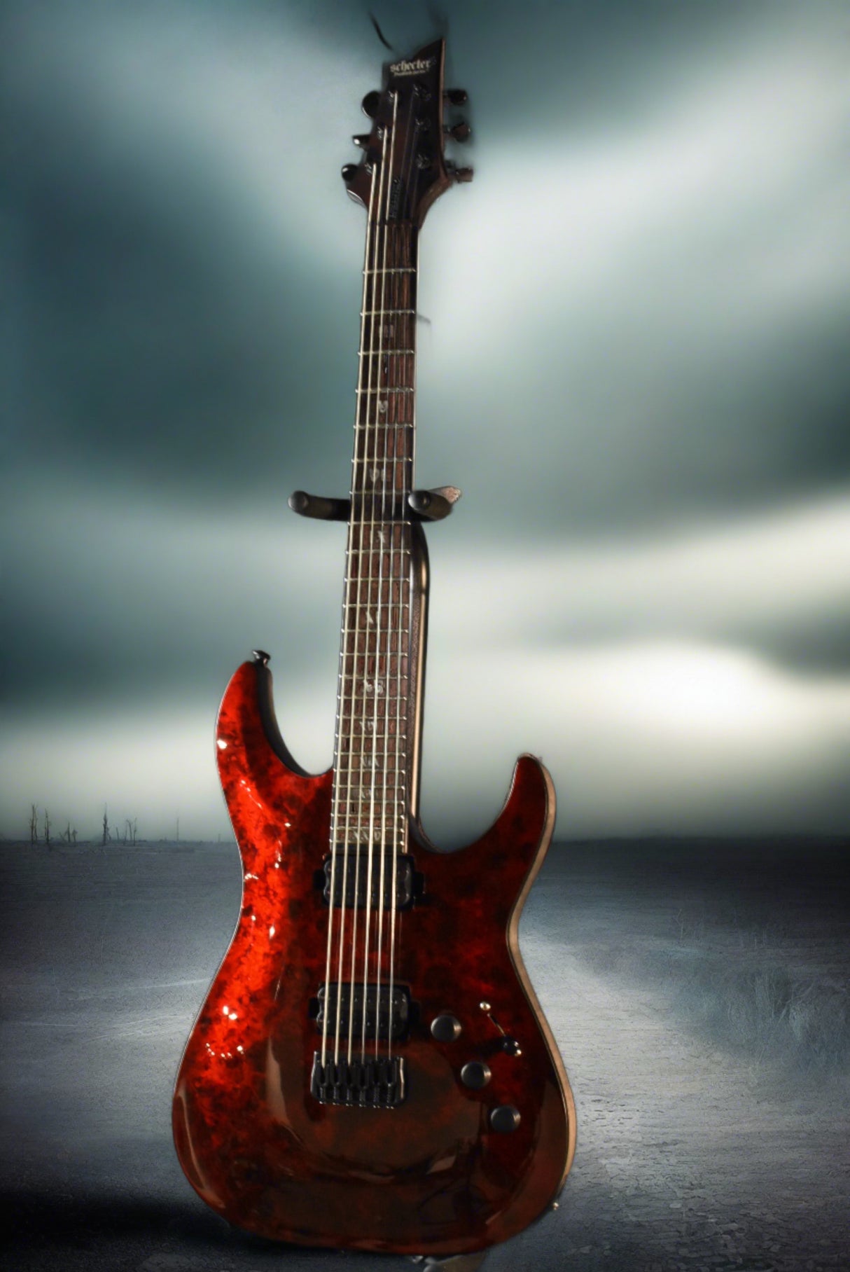 Used Schecter Apocalypse C1 Red Reign - Trans Red