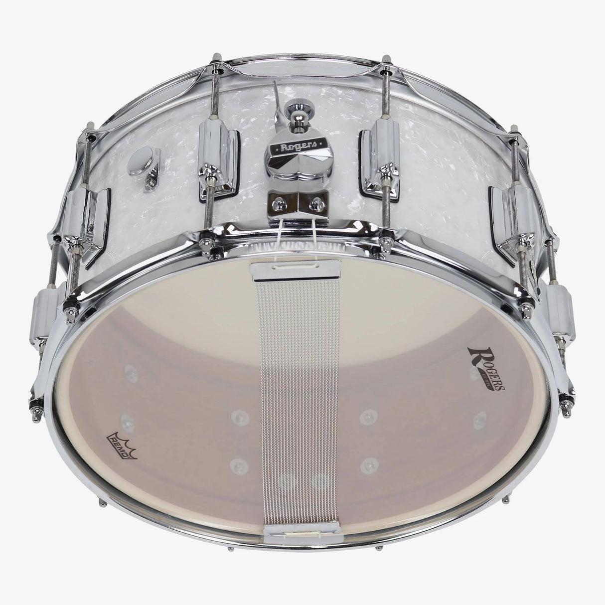 Rogers SuperTen Wood Shell Snare Drum 6.5"x14" - White Marine Pearl