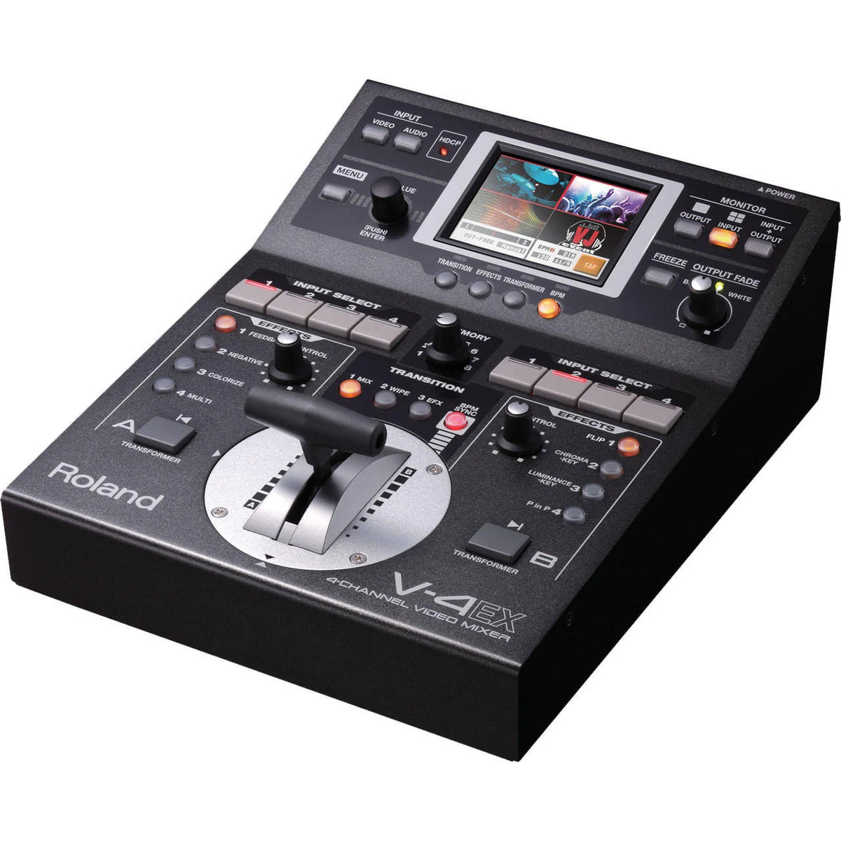 Roland V-4EX 4チャンネルビデオミキサー Roland V-4EX 4-Channel Digital Video Mixer with Effects – Skip's Music