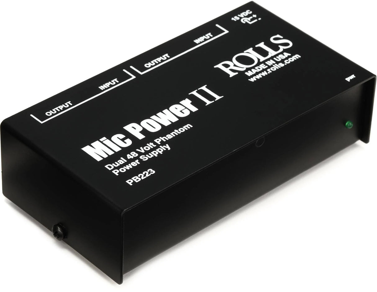Rolls PB223 Dual 48V Phantom Power Supply