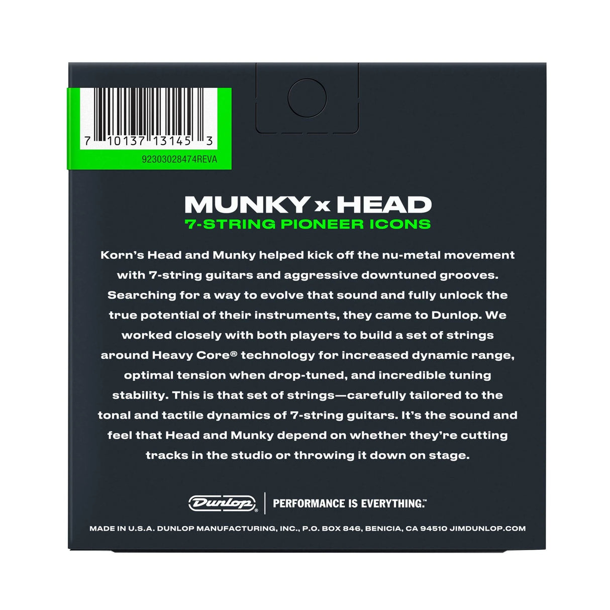 Dunlop Heavy Core® KORN Guitar Strings - 7-String Set