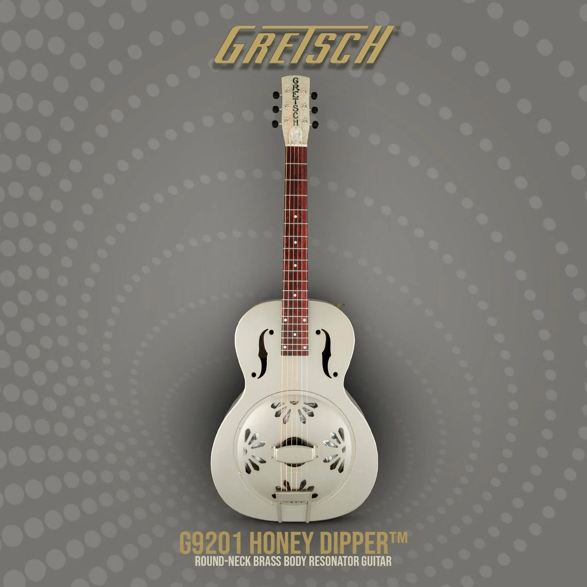 Gretsch G9201 Honey Dipper Round-Neck Brass Body Resonator Guitar