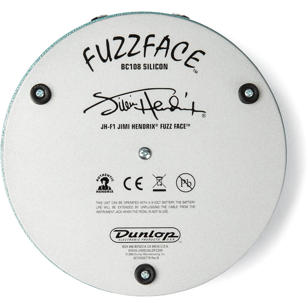 Dunlop Jimi Hendrix® Fuzz Face® Distortion