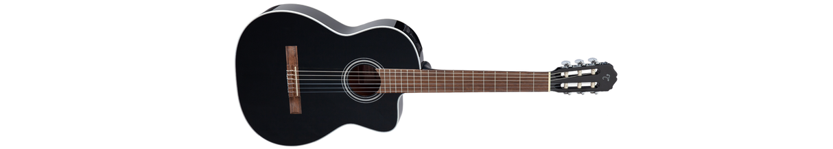 Takamine GC2CE BLK Nylon String Acoustic Electric Guitar - Black