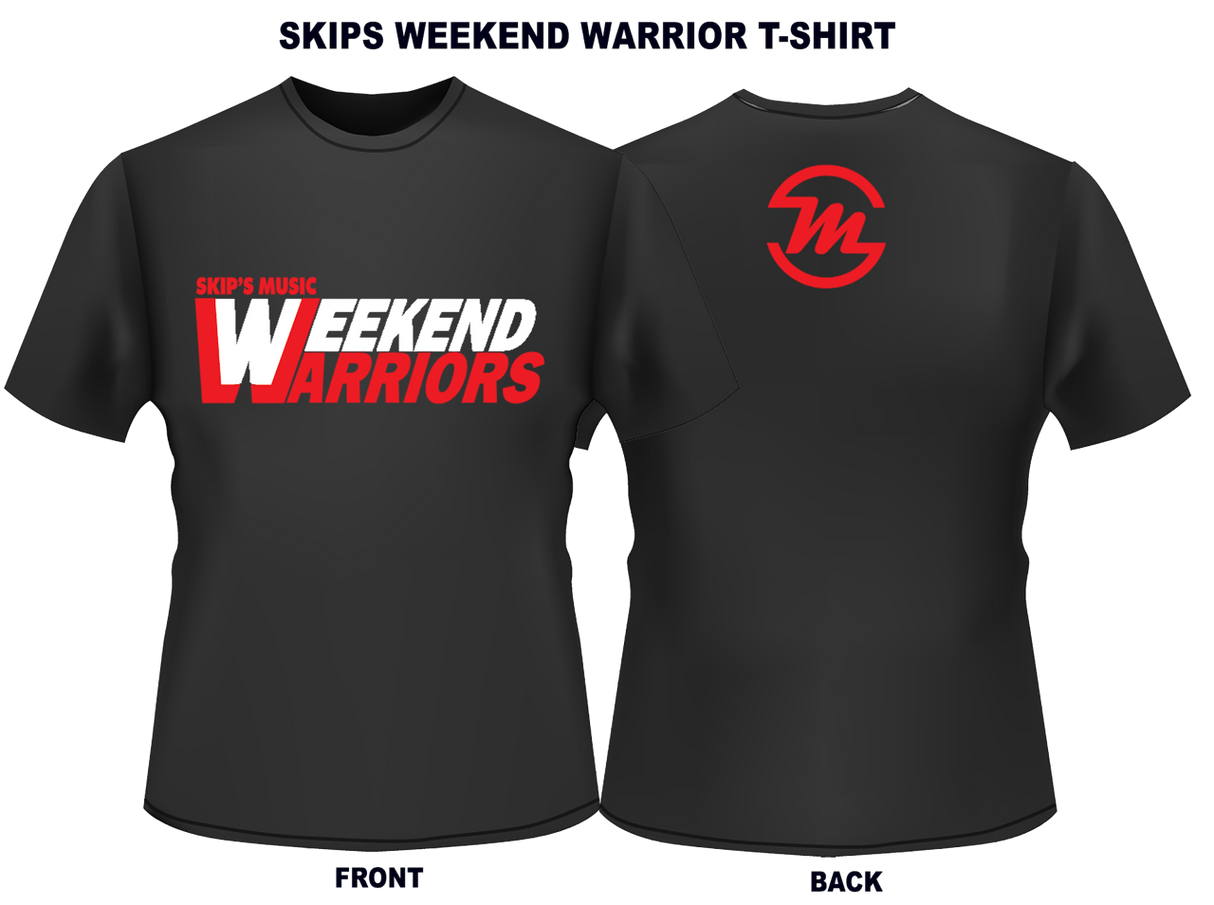 Skip's Music Weekend Warriors T-Shirt - Black