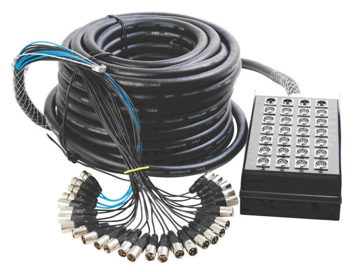 On Stage SNK244100v2 Snake Box P65 24x4 XLR 100'