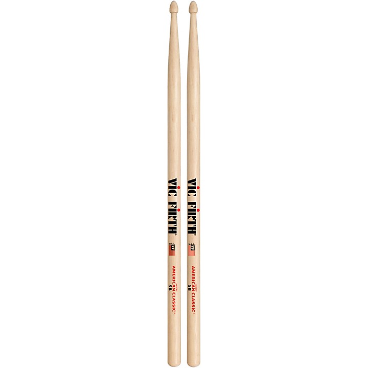 Vic Firth American Classic Hickory Drum Sticks Wood 5B