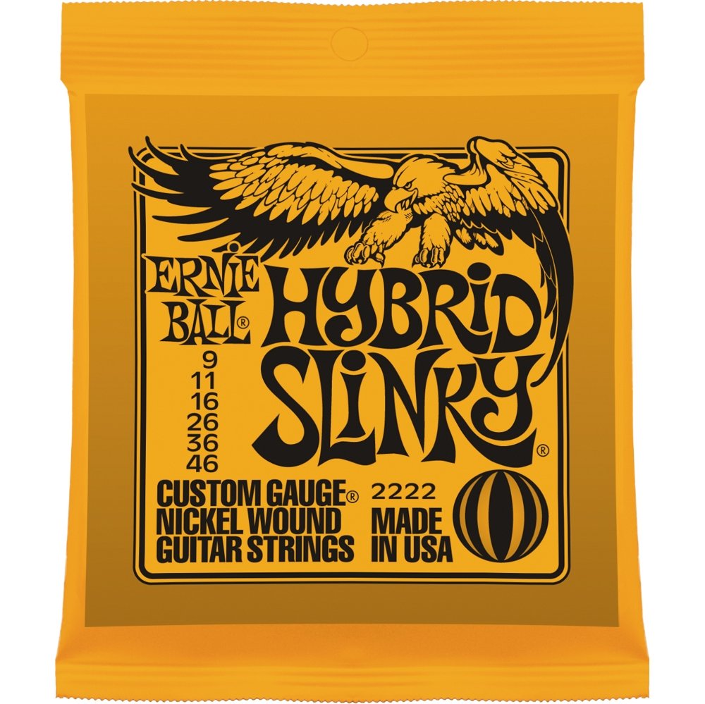 Ernie Ball Hybrid Slinky Nickel Wound Electric Guitar Strings 9-46 Gauge