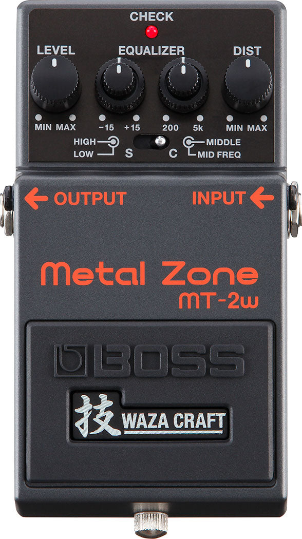 Boss MT-2W Waza Craft Metal Zone High-Gain Distortion Pedal