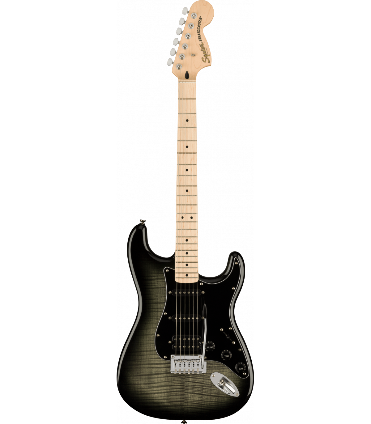 Squier Affinity Series Stratocaster FMT HSS, Black Burst