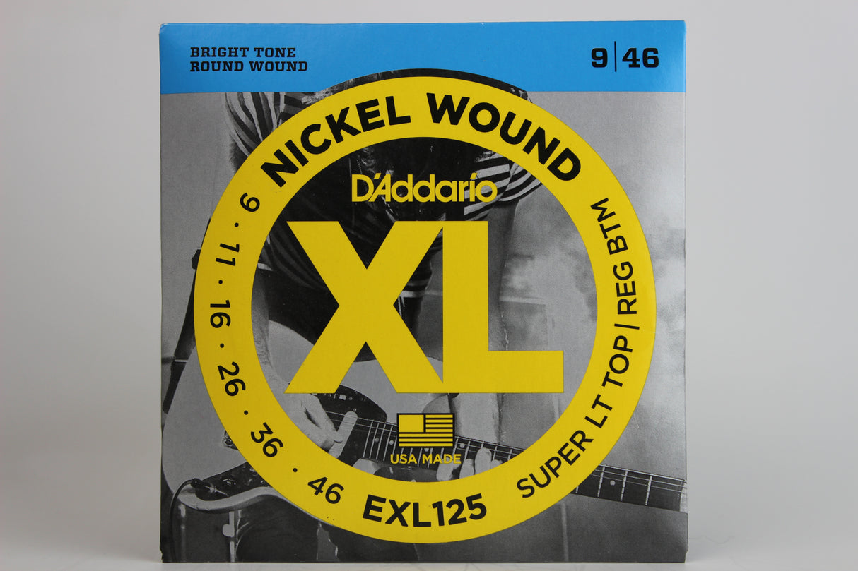 D'Addario EXL125 Nickel Wound Electric Strings - Super Light Top/Regular Bottom 9-46