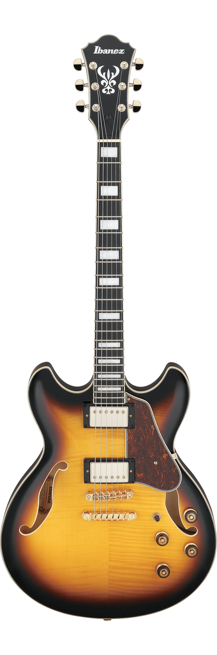 Ibanez AS93FM Artcore Expressionist Semi-Hollow Electric Guitar, Antique Yellow Sunburst