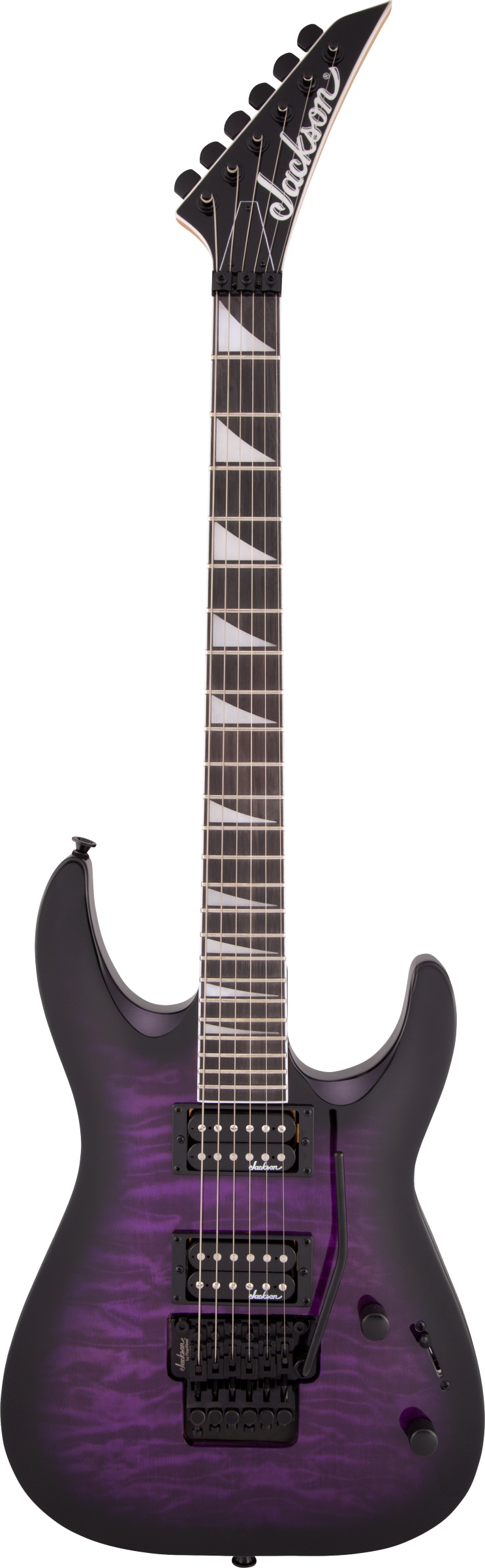Jackson JS Series Dinky Arch Top JS32Q DKA, Amaranth Fingerboard, Transparent Purple Burst