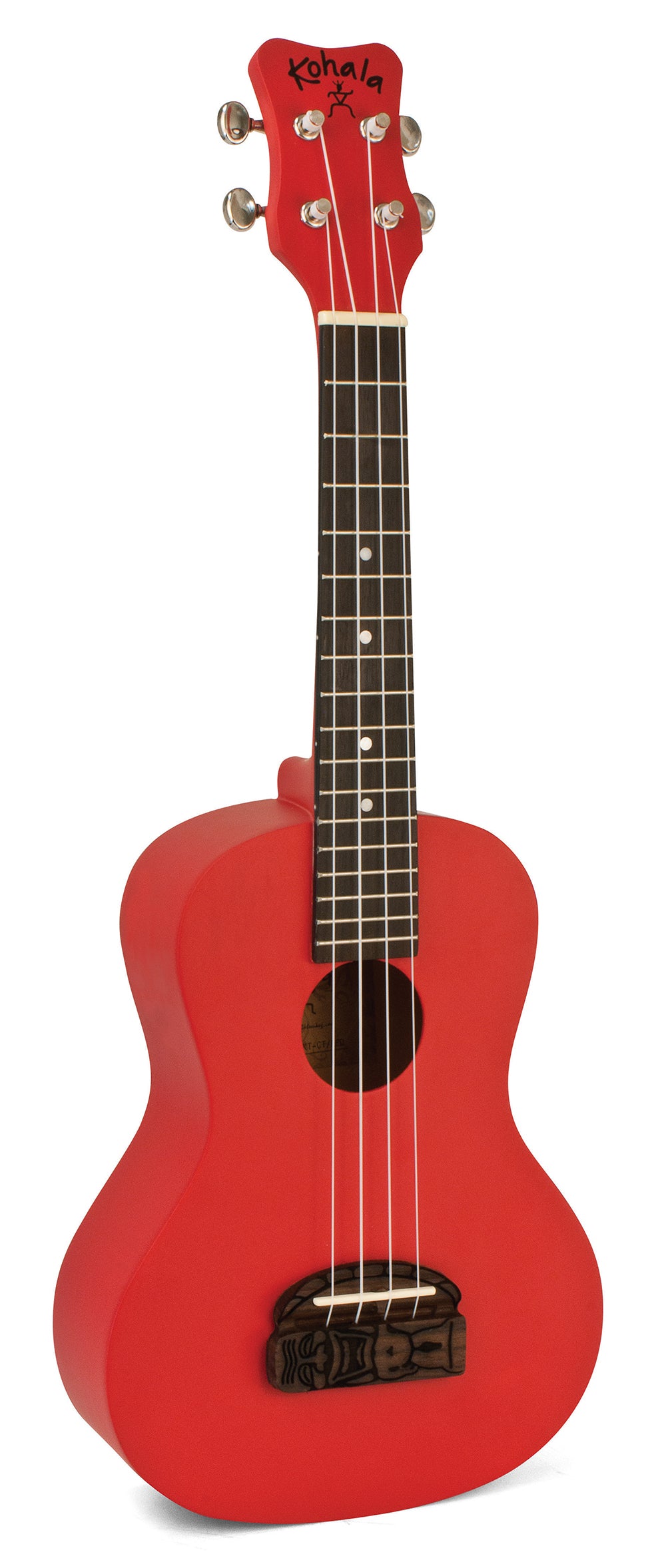 Kohala KT-CRD Tiki Concert Ukulele, Red Linden