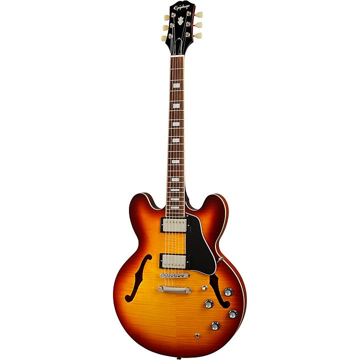 Epiphone ES-335 Figured Semi-Hollow Electric Guitar Raspberry Tea Burst