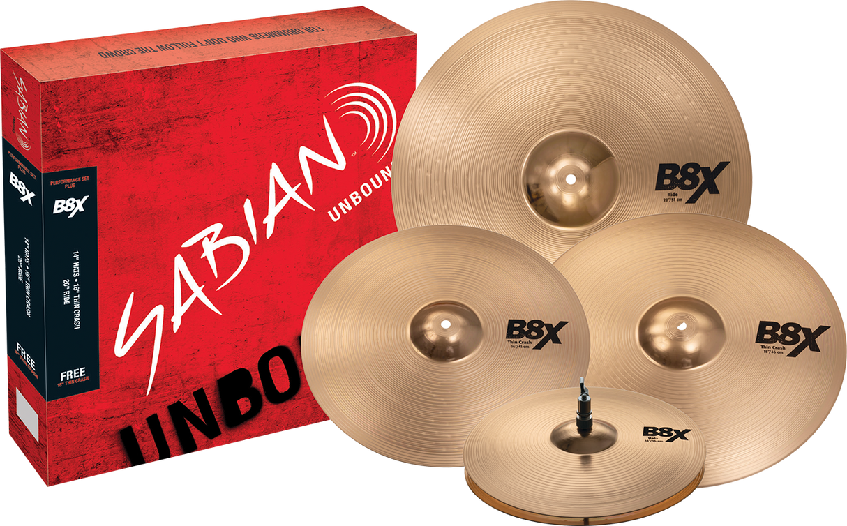 Sabian B8X Performance Set Plus 14"/16"/18"/20"