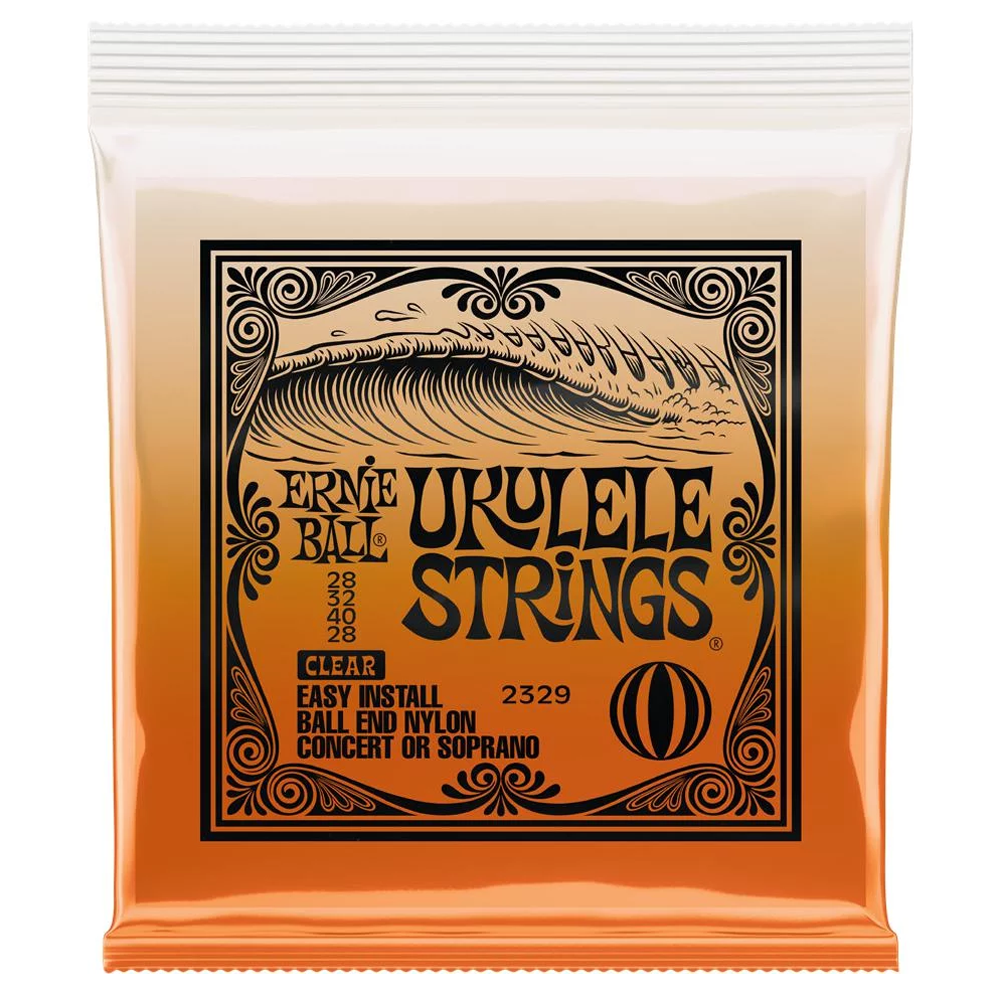 Ernie Ball Concert/Soprano Nylon Ball End Ukulele Strings - Clear