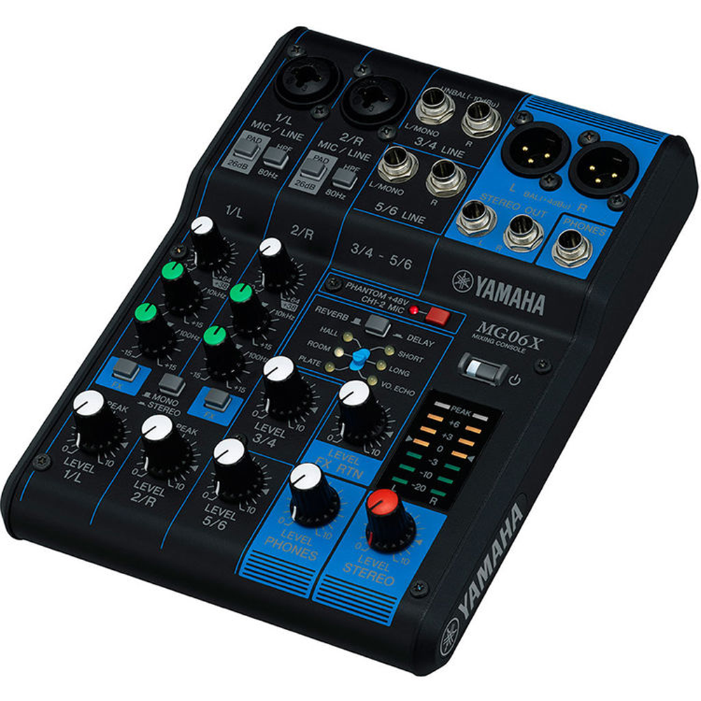 Yamaha MG06X - 6-Input Mixer with Built-In Effects