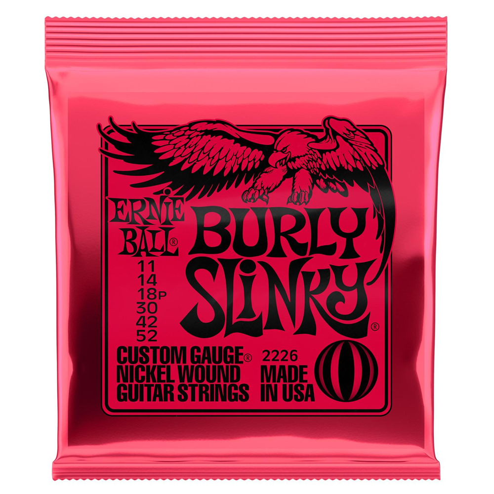 Ernie Ball Burly Slinky Nickel Wound Electric Guitar Strings 11-52 Gauge
